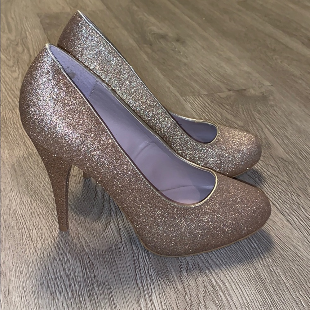 Rose Gold Sparkly Heels